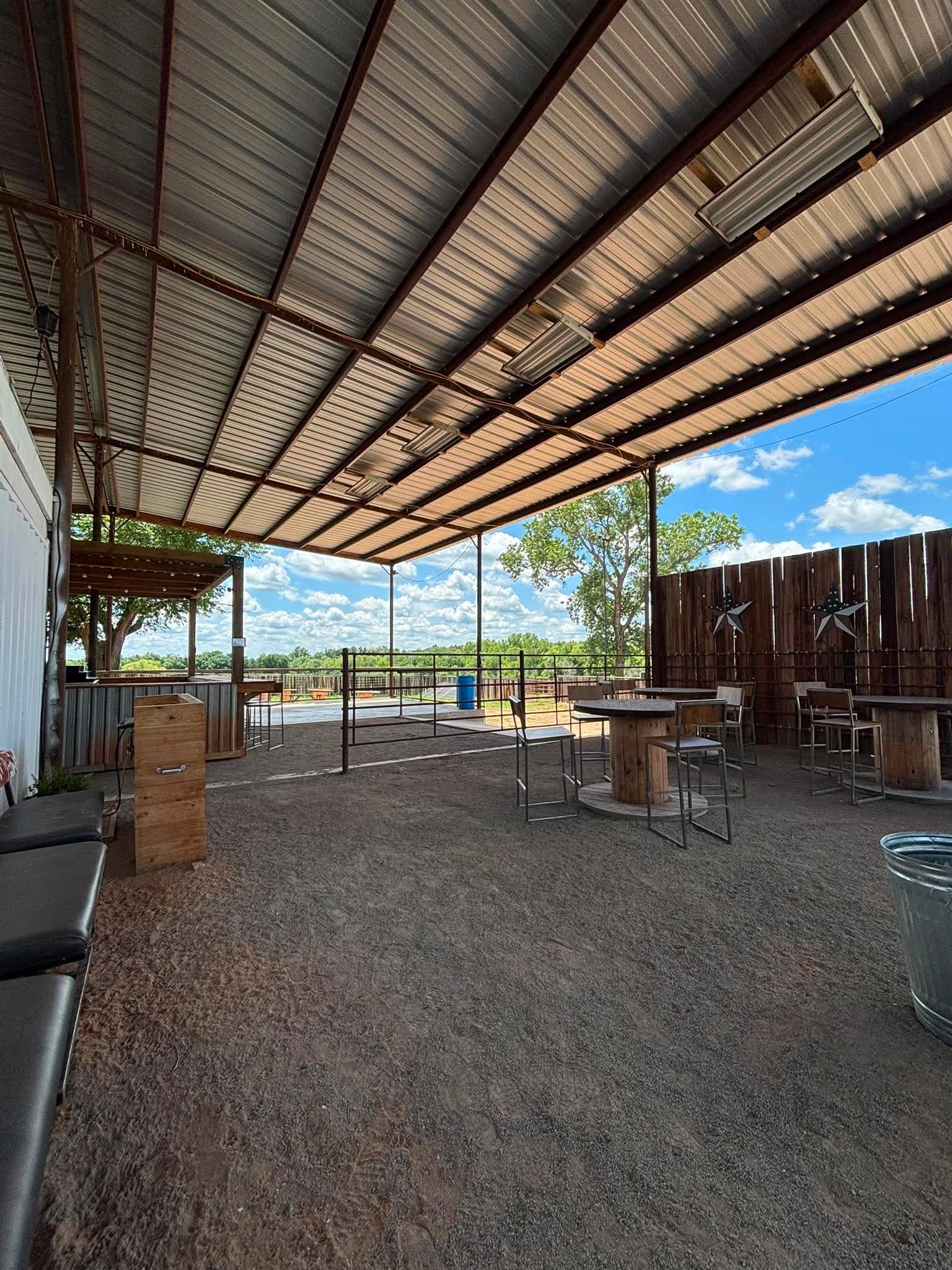 The Bucking Barrel arena — available for hourly rental Monday through Thursday